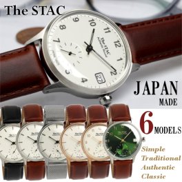 The STAC ザ・スタック 日本製 腕時計 ウォッチ 革ベルト レザー 36mm クラシック メンズ レディース ユニセックス スタック ランキング ギフト