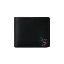 ポールスミス Paul Smith PS 財布 二つ折り財布 折りたたみ財布 M2A5321 MOUTZE 79 MEN WALLET BILLFOLD メンズ ブラック+ブラウン 本革 レザー
