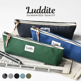 ペンケース ラダイト LUDDITE スリム 岡山デニム おしゃれ かっこいい ペンポーチ ボートペンケース コンパクト 筆箱 ふで箱 文具 文房具 LDD-BPN シンプル 帆布 大人 学生 ブラック ネイビー カーキ デニム 水色 グリーン ブルー 新入学 進学 就職 祝い プレゼント ペン入れ