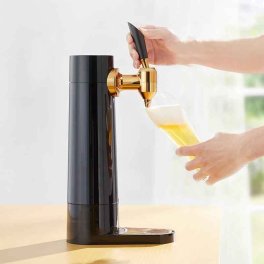 スタンド型ビアサーバー　氷点下保冷剤2セット付 ブラック 【送料無料】 