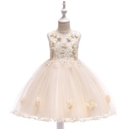子供ドレスドレス 女の子 ワンピース レース チュールワンピース フラワーガール ジュニアピアノ発表会 花嫁 コンクール ロングドレス 結婚式 キッズドレス ノースリーブフォーマルドレス