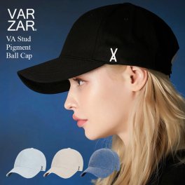 【正規品 国内発送 送料無料】 VARZAR バザール 韓国 帽子 キャップ 深め 小顔効果 顔が見えづらい 紫外線対策 レディース メンズ 人気 ファッション [ VA Stud Pigment Ball Cap 1286 1287 1288 1289 ] ユニセックス オーバーフィット