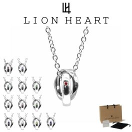 ライオンハート ネックレス メンズ バース ウェーブ ダブルリング ネックレス 誕生石カラー SV925 LH-1NE312 LION HEART クリスマス 誕生日 プレゼント ギフト 彼氏 ブランド 人気 ランキング