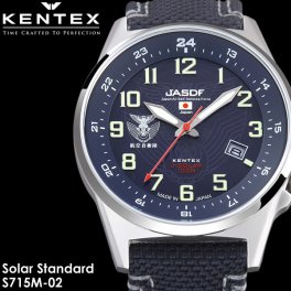 【ケンテックス Kentex】 航空自衛隊 JSDF ソーラースタンダード 腕時計 メンズ ミリタリー 10気圧防水 カレンダー S715M-02 ミリタリー うでどけい Men's