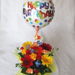 【送料無料!】 大人気！★バルーンフラワー★【バルーンフラワー】 birthday２ 【HAPPY BIRTHDAY】 【誕生日】【翌日お届け】 【フラワーバルーン】 【記念日】 【お祝い】【Birthday】【ハッピーバースデー】【バースデー】