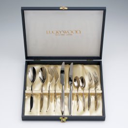国産カトラリーのトップブランドラッキーウッド レイリア ペアディナー10pcs LUCKYWOOD