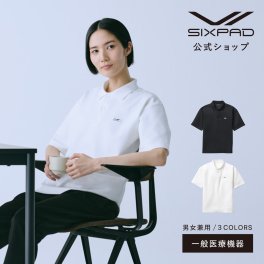 【SIXPAD】【正規品】MTG SIXPAD Recovery Wear Polo Shirt  シックスパッド リカバリーウェア ポロシャツ S M L ブラック ホワイト シャツ 一般医療機器 血行促進 疲労回復 肩こり 筋肉痛 遠赤外線 着心地 ルームウェア 部屋着 接触冷感 着心地 プレゼント 敬老の日 還暦祝い 誕生日 記念日 ギフト RCVR RD_24