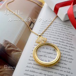 ルーペ ネックレス ペンダント 拡大鏡 老眼鏡 スワロフスキー ロングネックレス 2ウェイ 母の日 敬老の日 帰省 クリスマス 母 義母 妻 プレゼント ギフトラッピング無料 40代 50代 60代 70代 日本製