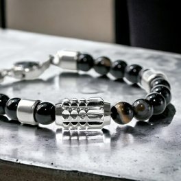 ディーゼル ブランド ブレスレット メンズ DIESEL ステンレススチール DX0847040 ブラック シルバー アクセサリー おしゃれ ギフト プレゼント 実用的