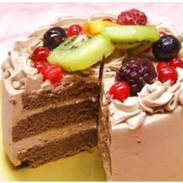 バースデー　生チョコケーキ12ｃｍ　誕生日　母の日　高級クーベルチョコ使用の生チョコケーキおためしサイズ