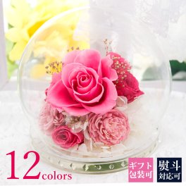 プリザーブドフラワー ガラスドーム 花 プレゼント 誕生日 誕生日プレゼント 結婚記念日 記念日 お祝い 還暦祝い バラ ローズ 贈り物 おしゃれ 結婚祝い 電報 枯れない花 アレンジメント 誕生石 バースデーカラー 青 赤 お見舞い 仏花 ペット 