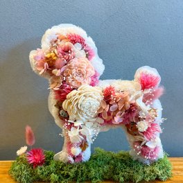Animalフラワーシルエットプリザーブドフラワー新築祝い・卒業・送別・お祝い