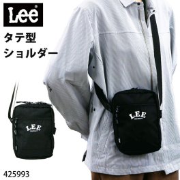 Lee ショルダーバッグ メンズ レディース 男女兼用 ショルダー バッグ ミニ スマホショルダー ユニセックス 縦型 学生 通学 撥水 小さめ 軽い 軽量 リー 中学生 高校生 大学生 リー ポリエステル ブランド シンプル カジュアル