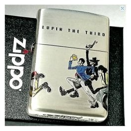ZIPPO ルパン三世 ジッポ 可愛い ライター おしゃれ ４サイドチェイス 4面連続加工 シルバーイブシ ジッポー アニメ オールキャスト かっこいい メンズ ギフト