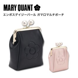 【公式】エンボスデイジー パール ガマ口 マルチ ポーチ マリークワント MARY QUANT マリークヮント マリクワ ポーチ 小物入れ がま口