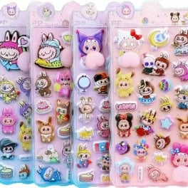 【2枚セット】おしりぷにぷにシール かわいい ぷくぷく キャラクター 3Dカートゥーン ステッカー 装飾用として使用可能です ランダム発送 3D ふわふわ もちもち もっちりスクイーズ ステッカー シー ル帳 デコレーション 携帯電話飾り用 手芸用品 ストレス解消おもちゃ