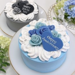 【選べる10色】キラキラ薔薇ケーキ【メッセージ】【記念日に】4号5号