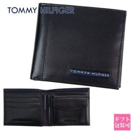 トミーヒルフィガー 財布 メンズ TOMMY HILFIGER 二つ折り財布 ブラック 31TL25X023 001 レザー 本革 柔らかい プレゼント ギフト クリスマス プレゼント 新品 正規品 トミー・ヒルフィガー 通販