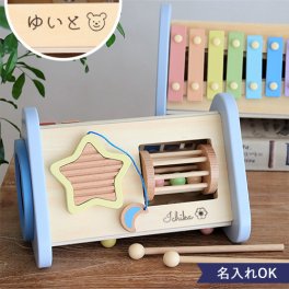 【1歳誕生日　知育玩具】お名前入り ティンクルシンフォニー 出産 エドインター　鉄琴　木琴　木製　誕生日プレゼント　2歳　3歳　4歳　音のなるおもちゃ