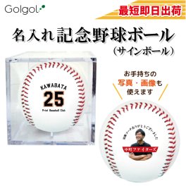 最短即日出荷！名入れ記念野球ボール(サインボール)