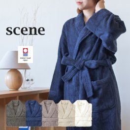バスローブ 今治 ホテルタイプ scene タオル 送料無料 (宅配) ラッピング可 タオル地 今治タオル 日本製 厚手 結婚祝い 出産祝い 敬老の日 母の日 父の日 レディース メンズ ユニセックス 女性 男性 ママ 蛍光染料不使用 シーンバスローブ ホテル仕様 ドラマ使用 バレンタインデー ホワイトデー
