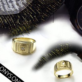 K18ゴールド【0.16ct】ダイヤモンド メンズリング【Mens】 [SIクラス/F～Dカラー/GOOD～VERYGOOD] メンズリング メンズジュエリー 男性用【送料無料】     LMR-0014A