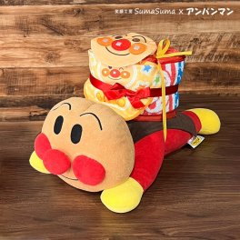 おむつケーキ アンパンマン バイキンマン 出産祝い 男の子 女の子 オムツケーキ ダイパーケーキ プレゼント おもちゃ タオル 赤ちゃん ベビー 送料無料 即日発送 【正規品】【ギフト包装】【熨斗】【メッセージカード】【手提げ袋付き】