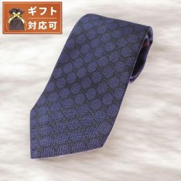 グッチ GUCCI ネクタイ メンズ 456522 4B002 4000 ネイビー ブラック GGパターン
