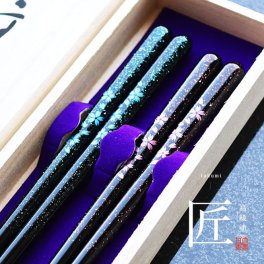 【食洗機対応】夫婦箸【桜のかがやき】ペア箸 すべり止め付き お箸 箸 おしゃれ かわいい セット ペア 結婚祝い 金婚式 結婚記念日 贈り物 還暦祝い 誕生日 プレゼント オシャレ めおと箸 お祝い 両親