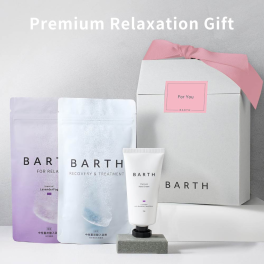 【ギフトBOX】 BARTH 重炭酸入浴剤2種 ハンドクリーム Premium Relaxation Gift（ 無添加 温浴美肌 誕生日 バースデー 女性 男性 プレゼント 記念日 おしゃれ 内祝い お祝い お礼 出産 誕生日 新生活 実用的)