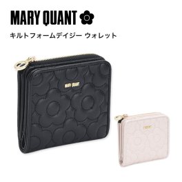 【公式】【キルトフォームデイジー ウォレット】マリークワント MARY QUANT マリークヮント マリクワ 財布 二つ折り財布 レディース財布 デイジー ブラック ベージュ おしゃれ 可愛い 女性 10代 20代 30代 彼女 友達 誕生日 記念日 クリスマス プレゼント ギフト
