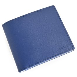 ポールスミス 財布 二つ折り財布 青(ブルー) Paul Smith bps484-30 メンズ 紳士 ギフト 定番 彼氏 彼女 プレゼント
