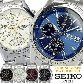 【SEIKO SPIRIT】 セイコー スピリット 腕時計 メンズ クロノグラフ メタル 10気圧防水 SBTQ うでどけい ウォッチ Men's 【国内正規品】