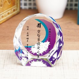 クリスタル位牌 ギフトKH-16UVS（大）（中）（小）名入れ お位牌 仏具 仏壇 49日 法要 おしゃれ 手元供養 小型 夫婦 連名 戒名 俗名 彫刻