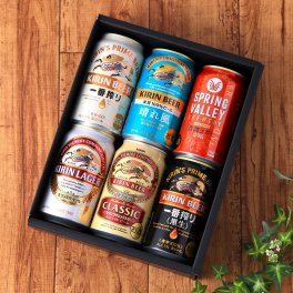 敬老の日【送料無料】【ビールギフト】キリンビール 飲み比べ 6缶セット 一番搾り 黒生 クラシックラガー ラガー クラフトビール スプリングバレー 晴れ風 350ml ラッピング 熨斗 送料無料(北海道、沖縄を除く)