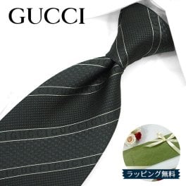グッチ ネクタイ GUCCI  チャコールグレー/ブラック (8cm) ALISE 499694-1000 A29【グッチネクタイ・ネクタイブランド・ブランドネクタイ・ブランドギフト・プレゼント】【20代・30代・40代・50代・おしゃれ・セール】