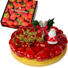 クリスマスケーキ 苺のコンポート タルト ケーキ 【選べるサイズ：4号（2～3人分）、5号（4～6人分）、6号（6～8人分）】 