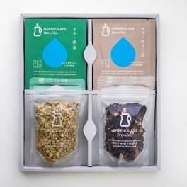 日本茶のドリップバッグ 水出しお湯だしOK  煎茶3pほうじ茶3ｐ カモミール7ｇハイビスカス10ｇ 二煎目はハーブを加えてハーブティーに【GREEN GLASS Brew Tea】ドリップスタイルで愉しむ煎茶 /内祝い/お返し/ご挨拶/ギフト/プレゼントに