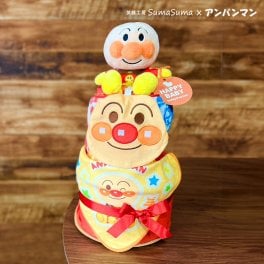 おむつケーキ アンパンマン バイキンマン 出産祝い 男の子 女の子 オムツケーキ ダイパーケーキ プレゼント おもちゃ タオル 赤ちゃん ベビー 送料無料 即日発送 【正規品】【ギフト包装】【熨斗】【メッセージカード】【手提げ袋付き】