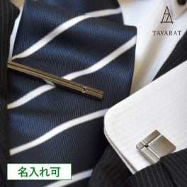 【名入れ】【送料無料】 ネクタイピン カフス セット クリスタルガラス 日本製 真鍮 Kts-002 タバラット 新生活 ギフト