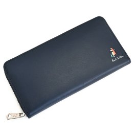 ポールスミス 財布 長財布 ラウンドファスナー 紺(ネイビー) Paul Smith bps656-31 メンズ 紳士 ギフト 定番 彼氏 彼女 プレゼント