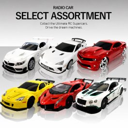 ラジコン ラジコンカー 車 子供 おもちゃ BMW レクサス シボレー ランボルギーニ ベントレー RC 1:24 セレクトアソート プレゼント ギフト クリスマス