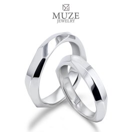 MUZE JEWELRY 【四季の花イラスト刻印】 ペアリング 結婚指輪 マリッジリング 指輪 プラチナ仕上げ カップル リング ペア プラチナ仕上げ SV925 made in japan 刻印 名入れ
