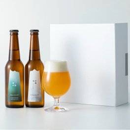 YUDANAKA BREWERY【ギフトBOXセット（青の森・白の森）オリジナルグラス付】ビールギフト