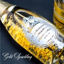 名入れ彫刻の金箔シャンパン(スパークリングワイン)マンズ ゴールド 720ml 