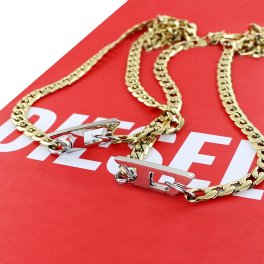 ペアネックレス お揃い ディーゼル チェーンネックレス ブランド おしゃれ メンズ 父の日 レディース 母の日 カップル 男性 女性 プレゼント ペアアクセサリー ペアジュエリー ペアギフト 誕生日 記念日 贈り物 成人 卒業 入学