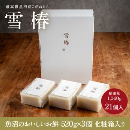 魚沼のおいしいお餅 520ｇ×3個入り 贈答用 化粧箱入り 赤箱 白箱 魚沼産こがねもち もち米 職人手作り 内祝い 出産内祝い 御歳暮 結婚祝い 引越祝い ギフト