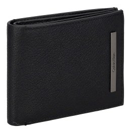 カルバンクライン Calvin Klein 財布 二つ折り財布 折りたたみ財布 小銭入れ付き K50K510889 BAX メンズ ブラック 本革 レザー