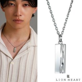 ライオンハート トライ ネックレス スピニンググロウ サージカルステンレス シルバー メンズ ブランド LION HEART