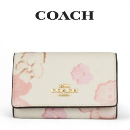 送料無料 コーチ COACH アウトレット レディース 敬老の日 小物 キーケース CR835 IMCAH(チョークマルチ) 花柄